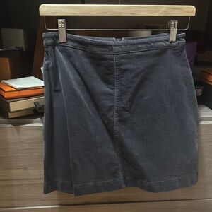 Gray Corduroy Skirt